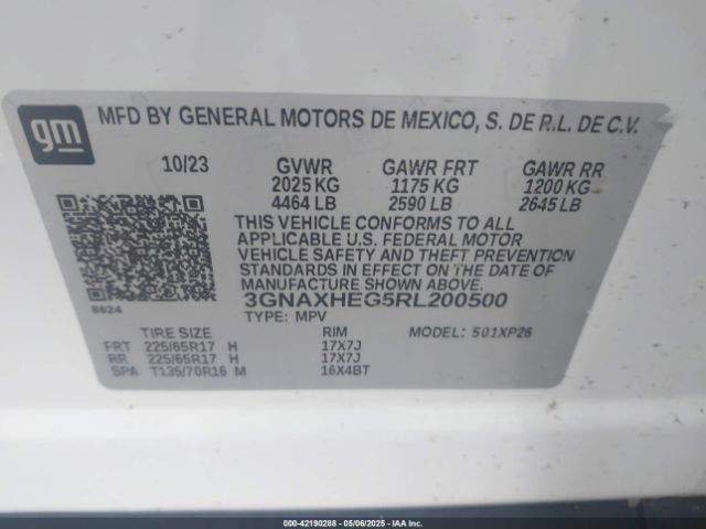 2024 CHEVROLET EQUINOX 3GNAXHEG5RL200500 Photo 8