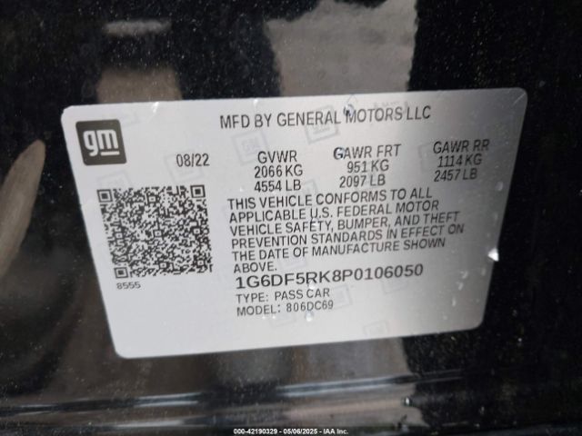 2023 CADILLAC CT4 1G6DF5RK8P0106050 Photo 8
