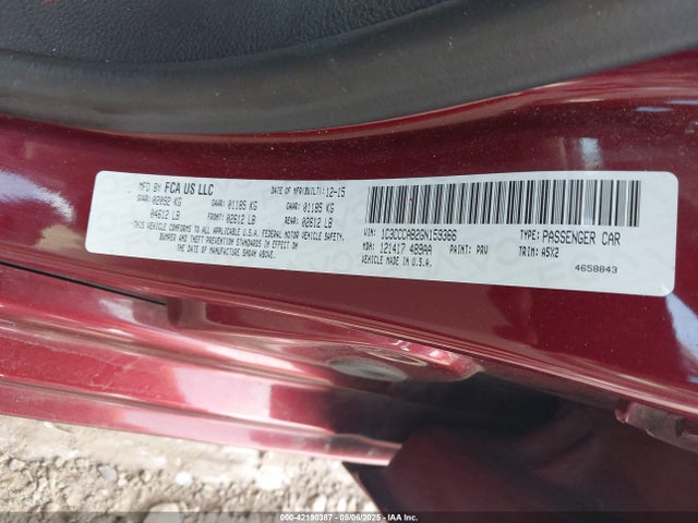 1C3CCCAB2GN159366 Chrysler 200 Limited
