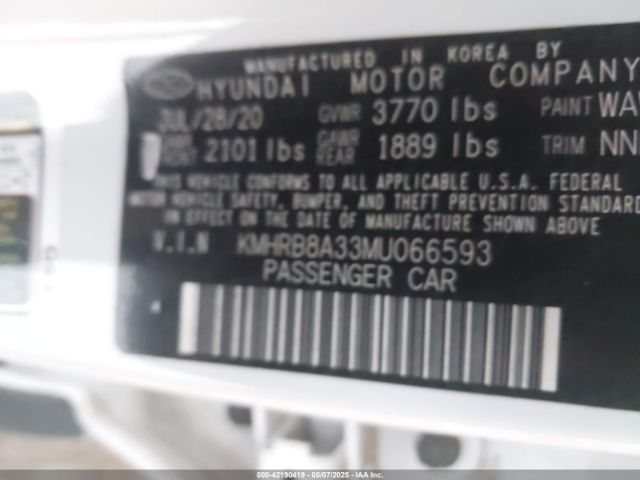 2021 HYUNDAI VENUE KMHRB8A33MU066593 Photo 8