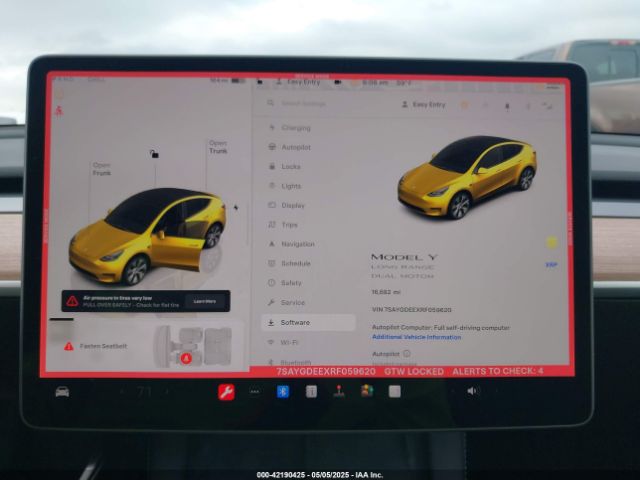 7SAYGDEEXRF059620 Tesla Model Y Long Range Dual Motor All-wheel Drive