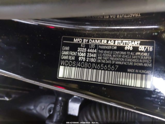 2018 MERCEDES-BENZ CLA 250 WDDSJ4GB0JN656567 Photo 8