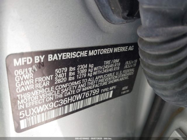 5UXWX9C36H0W76799 BMW X3 Xdrive28i