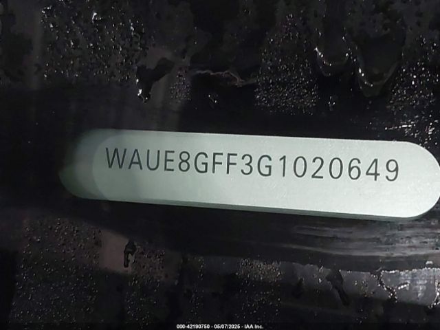 WAUE8GFF3G1020649 Audi A3 2.0t Premium