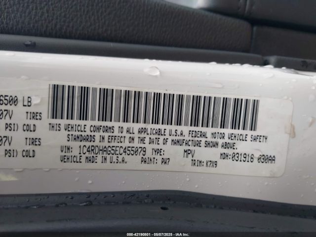 1C4RDHAG5EC455079 Dodge Durango Sxt
