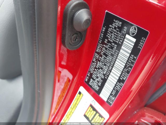 4T1S31AK4RU066042 Toyota Camry Hybrid Se
