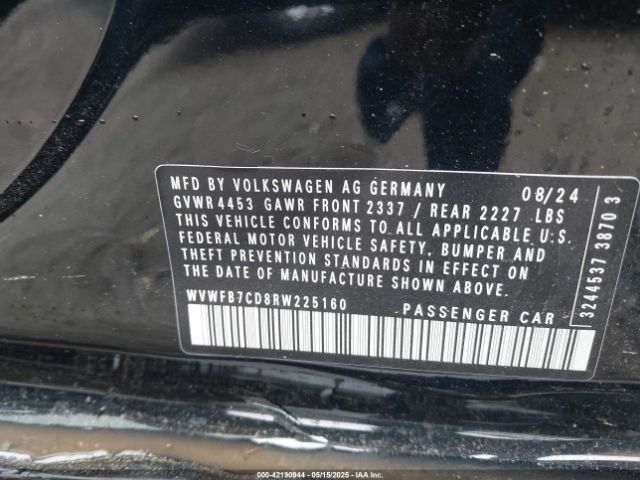2024 VOLKSWAGEN GOLF R WVWFB7CD8RW225160 Photo 8