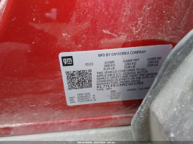 2024 CHEVROLET TRAX KL77LFE2XRC001765 Photo 8