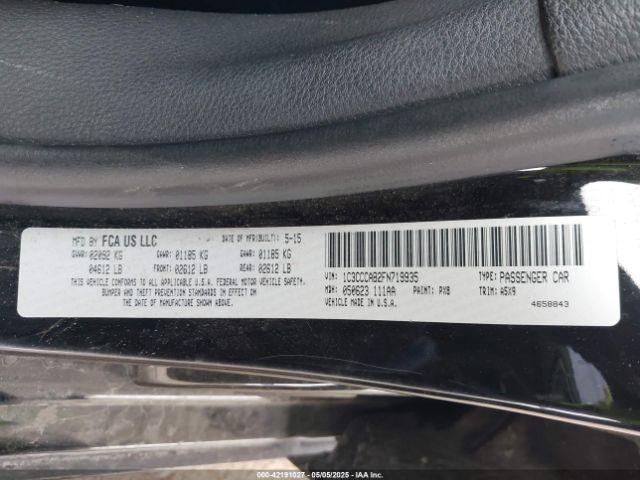 2015 CHRYSLER 200 1C3CCCAB2FN719935 Photo 8