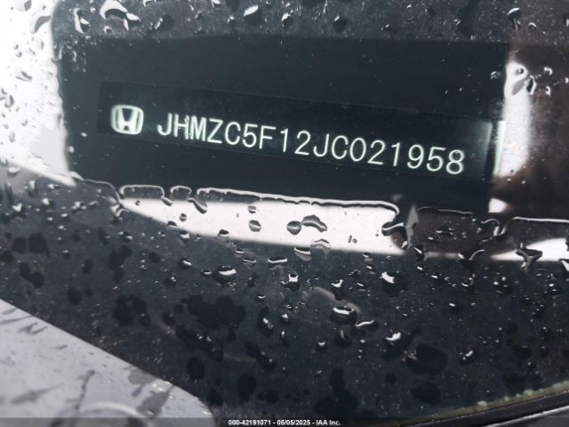 JHMZC5F12JC021958 Honda CLARITY PLUG-IN HYBRID