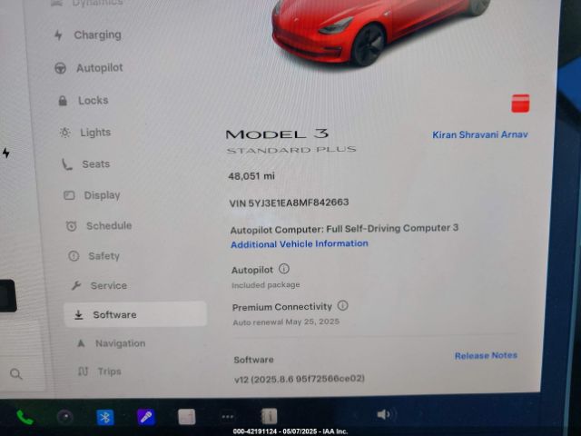 2021 TESLA MODEL 3 5YJ3E1EA8MF842663 Photo 6