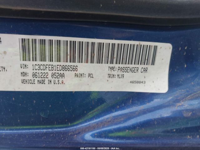 1C3CDFEB1ED866566 Dodge DART GT