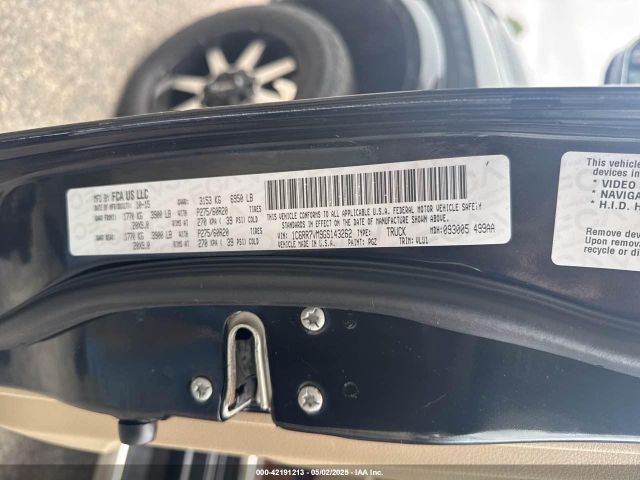 1C6RR7VM9GS143262 RAM 1500 Laramie