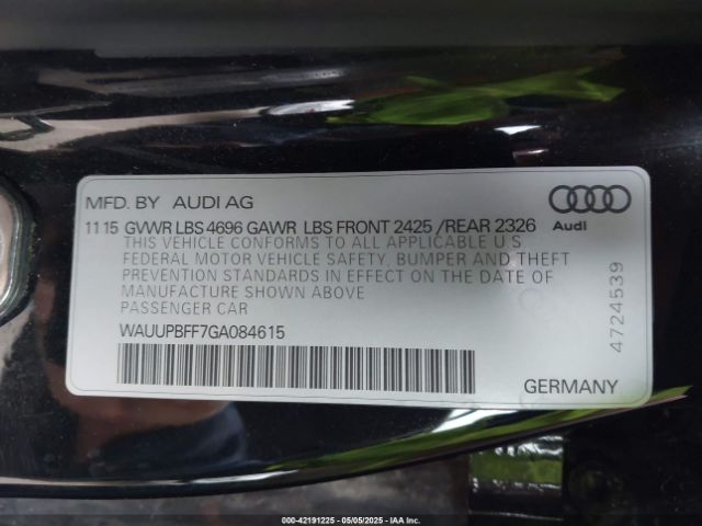 2016 AUDI A3 E-TRON WAUUPBFF7GA084615 Photo 8