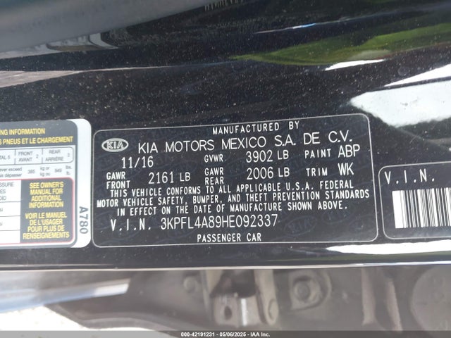 KIA gdi nu 2017 3KPFL4A89HE092337 Image 9