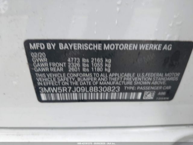 3MW5R7J09L8B30823 BMW 330i Xdrive