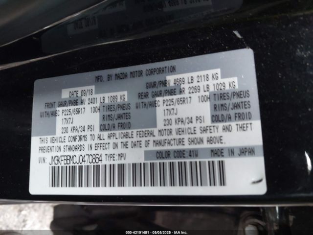 2018 MAZDA CX-5 JM3KFBBM0J0470864 Photo 8