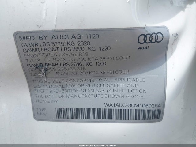 2021 AUDI Q3 WA1AUCF30M1060284 Photo 8