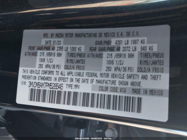 3MVDMBAM7PM528546 Mazda Cx-30 2.5 S