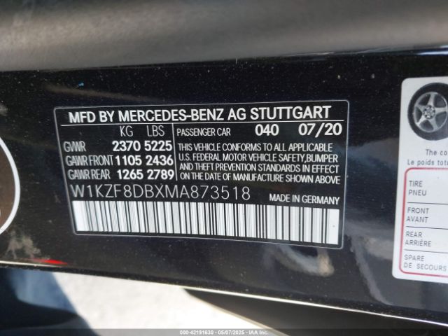 2021 MERCEDES-BENZ E 350 W1KZF8DBXMA873518 Photo 8