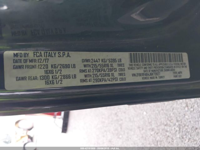 ZFBERFAB4J6K73927 RAM Promaster City Tradesman