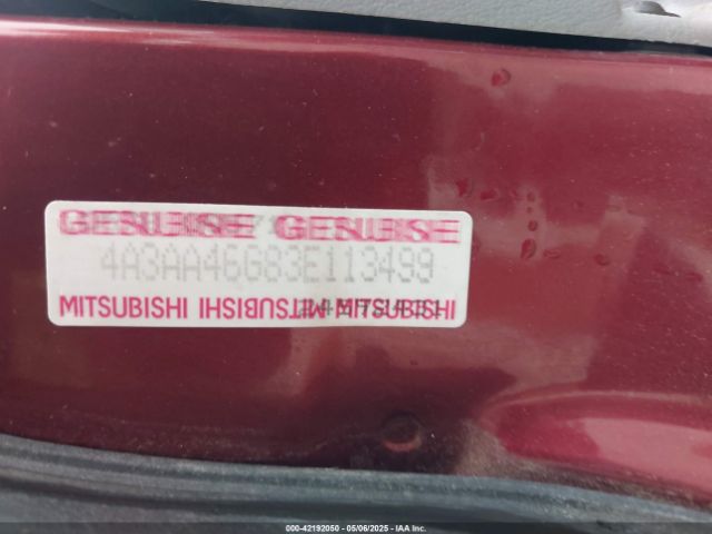 2003 MITSUBISHI GALANT 4A3AA46G83E113499 Photo 8