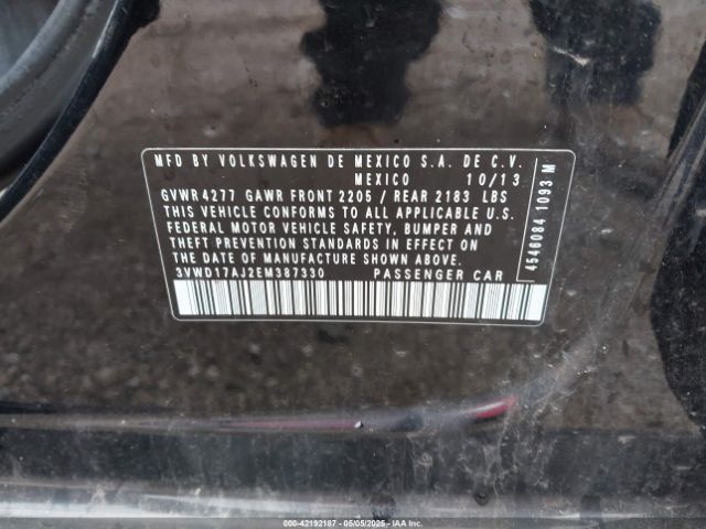 3VWD17AJ2EM387330 Volkswagen Jetta 1.8t Se