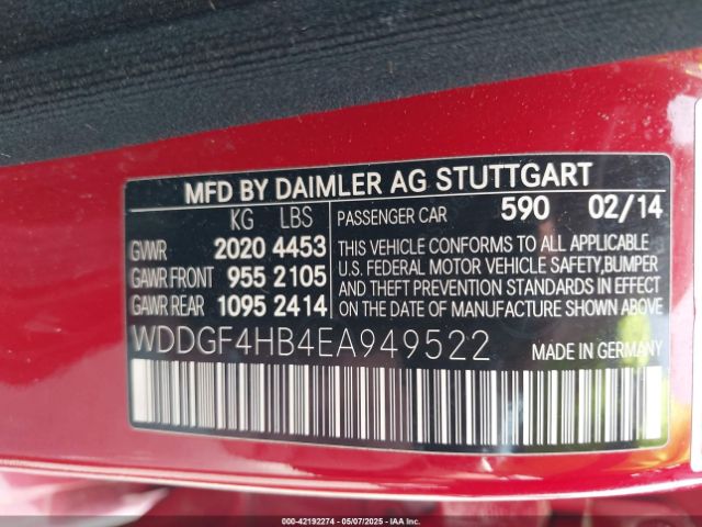 WDDGF4HB4EA949522 Mercedes-Benz C-class C 250 Sport/luxury