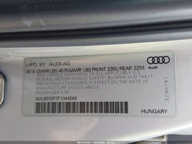 2015 AUDI A3 WAUEFGFF7F1044568 Photo 8