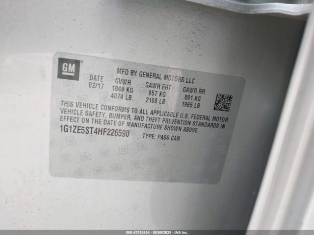 1G1ZE5ST4HF226590 Chevrolet MALIBU 1LT