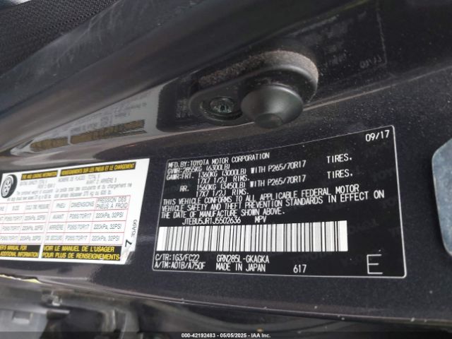 2018 TOYOTA 4RUNNER JTEBU5JR1J5502636 Photo 8