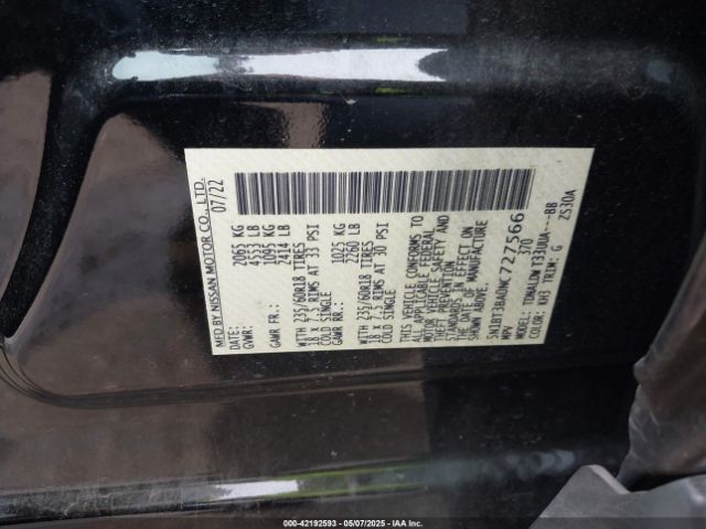 2022 NISSAN ROGUE 5N1BT3BA0NC727566 Photo 8