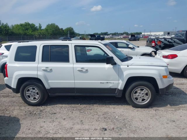 1C4NJPBA6HD149261 Jeep Patriot Sport Fwd