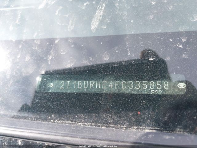 2T1BURHE4FC335858 Toyota Corolla S
