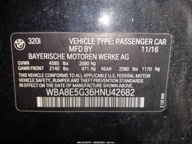 WBA8E5G36HNU42682 BMW 320i Xdrive