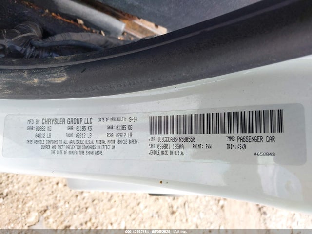 Chrysler 200 Limited 2015 1C3CCCAB5FN588550 Image 9