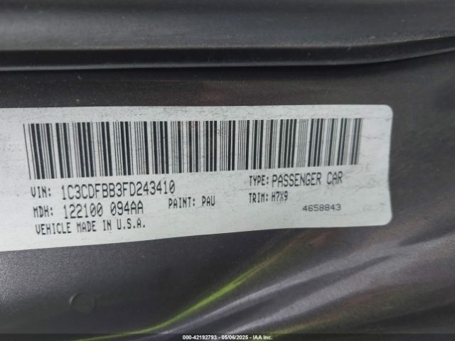 1C3CDFBB3FD243410 Dodge DART SXT