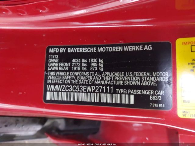 WMWZC3C53EWP27111 Mini Countryman Cooper S