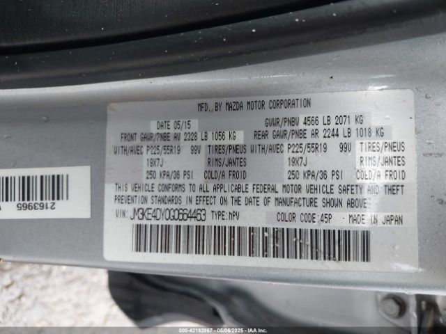 JM3KE4DY0G0664463 Mazda Cx-5 Grand Touring