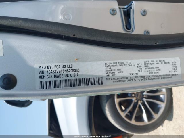 2022 JEEP WAGONEER 1C4SJVBT6NS205330 Photo 8