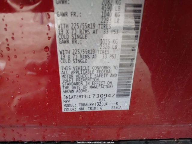 2020 NISSAN ROGUE 5N1AT2MT3LC730947 Photo 8