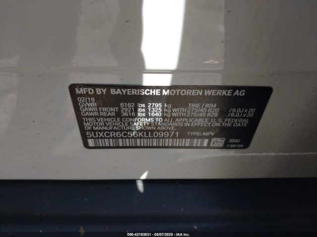 2019 BMW X5 5UXCR6C56KLL09971 Photo 8