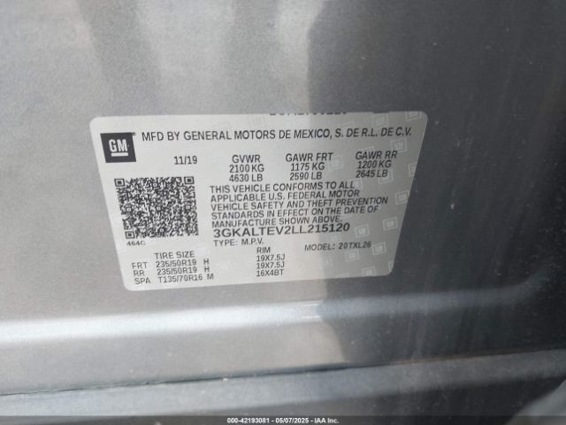 2020 GMC TERRAIN 3GKALTEV2LL215120 Photo 8
