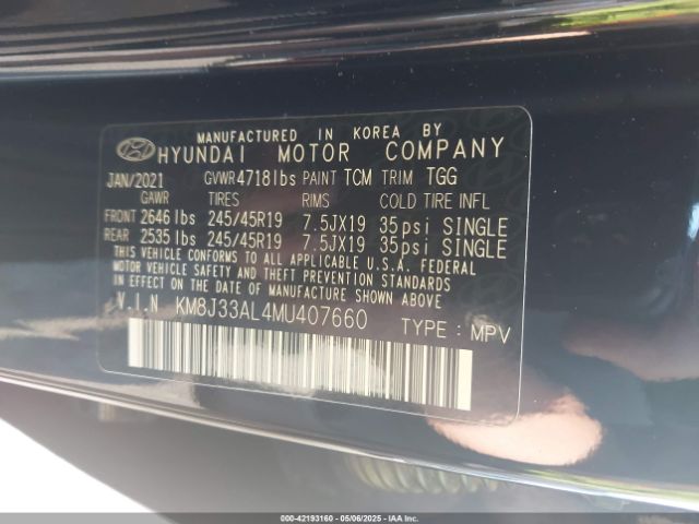KM8J33AL4MU407660 Hyundai Tucson Sport