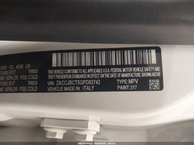 ZACCJBCT5GPD83742 Jeep Renegade Trailhawk