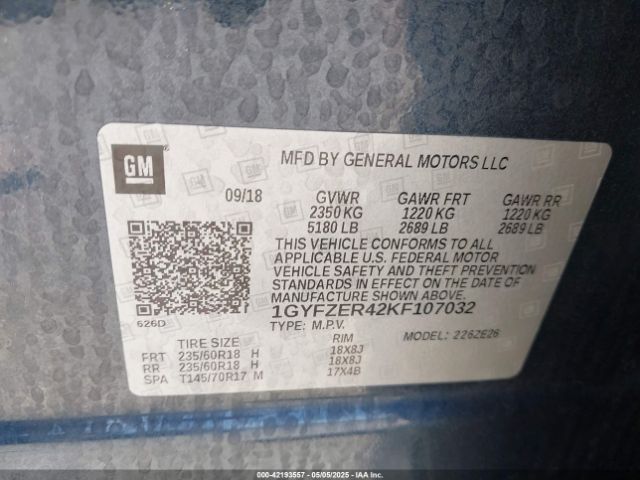 1GYFZER42KF107032 Cadillac XT4 SPORT