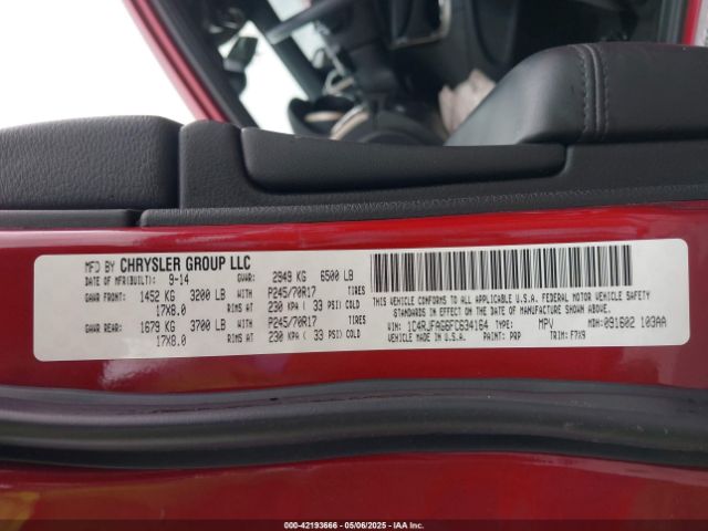 1C4RJFAG6FC634164 Jeep Grand Cherokee Laredo