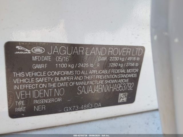 2017 JAGUAR XE SAJAJ4BNXHA953792 Photo 8