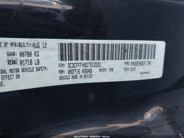 2013 FIAT 500 3C3CFFFH5DT512331 Photo 8