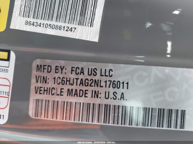2022 JEEP GLADIATOR 1C6HJTAG2NL176011 Photo 8